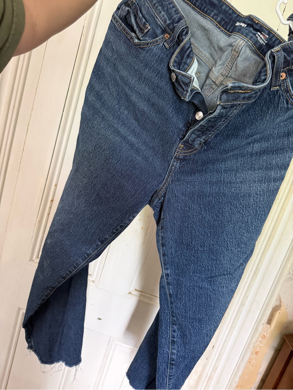 Old Navy Women’s Boyfriend Jeans in Dark Blue Denim